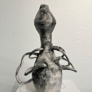 Tulip-Form Handled Vase by Cat Rigdon