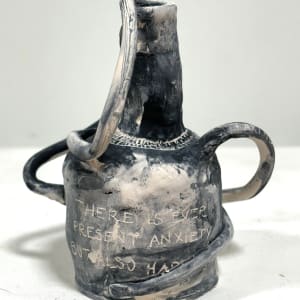 But Also Happiness Handled Bud Vase by Cat Rigdon