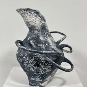 Going Through Emotion Like Water Multi-Handled Ewer by Cat Rigdon 