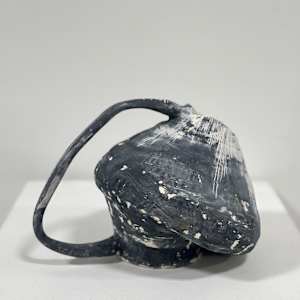 Eclipse Handled Vessel with Saggy Belly by Cat Rigdon 