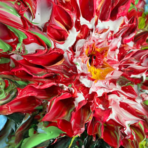 Red blossom flower by Eric Alfaro 
