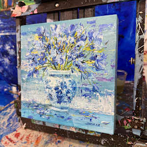 Porcelain and blue branches by Eric Alfaro 