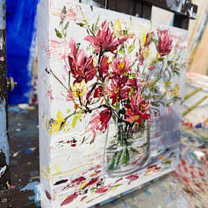 Red Magnolias by Eric Alfaro 