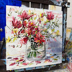 Red Magnolias by Eric Alfaro 