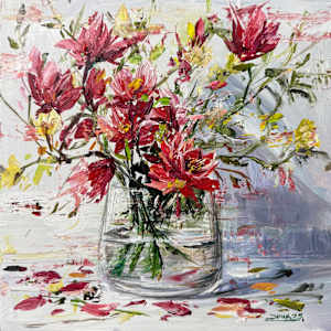 Red Magnolias by Eric Alfaro