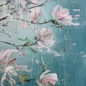 Moon with Magnolias by Eric Alfaro 