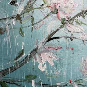 Moon with Magnolias by Eric Alfaro 