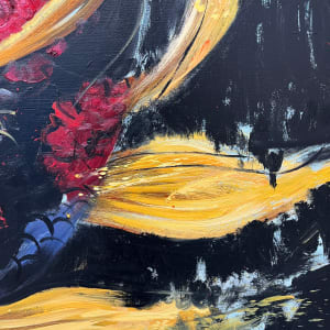 Koi with blossoms by Eric Alfaro 