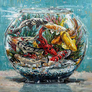 Teal aquarium by Eric Alfaro