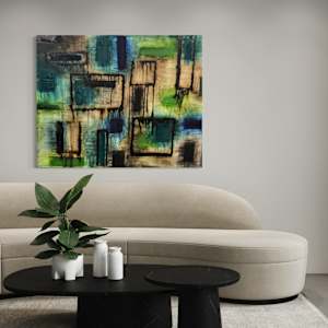 Multiform in blue and green by J. Kent Martin, Image 4.