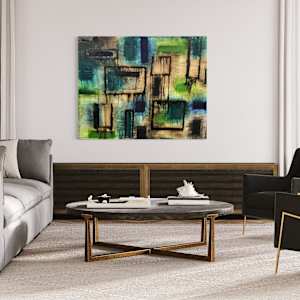 Multiform in blue and green by J. Kent Martin, Image 6.