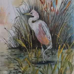 Marsh Heron by Ann Kynion, Image 1.