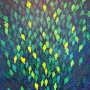 Ascending Decending - In Green by J.D. Hull, Image 1.