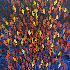 Ascending Descending- In Red by J.D. Hull, Image 1.