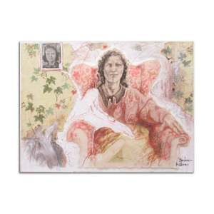 Aunt Audrey in a Wing-backed Chair by Barbara Williams