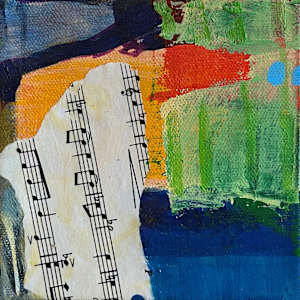 Blue Dot Painting by Stephanie Cramer 