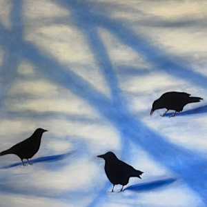 Crows in the Trees by Lil Olive 