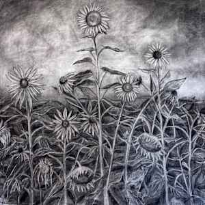 End of Summer Sunflowers by Lil Olive 