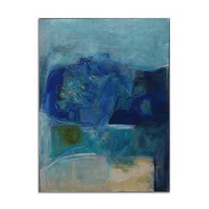 Flowers with Blue Vase by Jane Parker