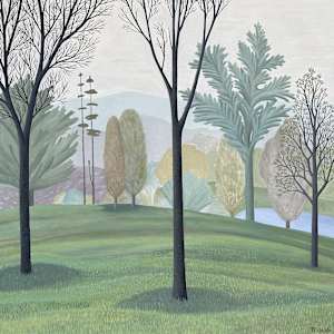 Hill Above Pond by Jane Troup 