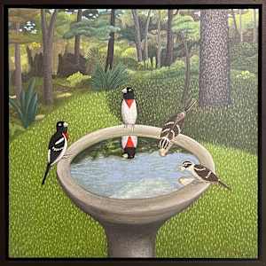 Rose-Breasted Grosbeaks Print by Jane Troup, Image 1.
