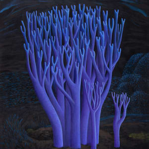 Violet Coral Mushrooms by Jane Troup 
