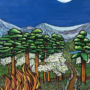 Cobb Ridge Campfire by Linda Kirchner