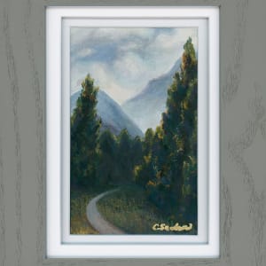 RMNP in the Clouds - Plein Air Study by Christie Snelson 