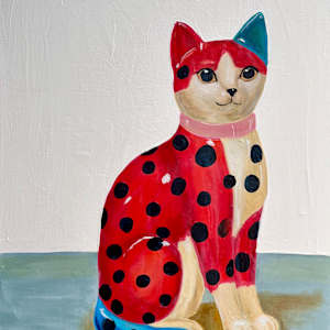 Staffordshire Cat by Anna Sistrunk 