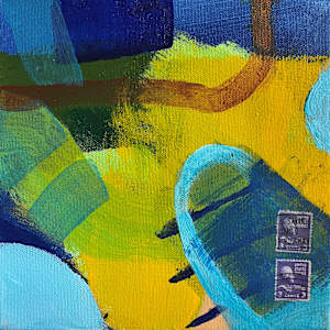 Three Stamp Abstract by Stephanie Cramer 