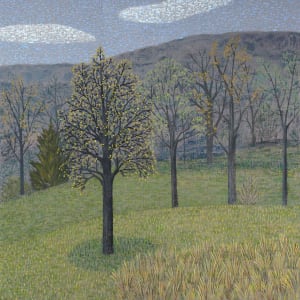 Trees on Gray by Jane Troup 