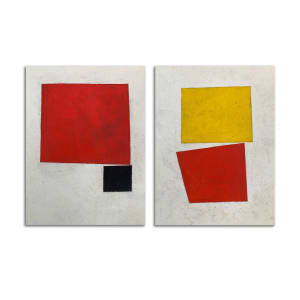 Ode to Malevich (diptych) by Michael Bane, Image 1.