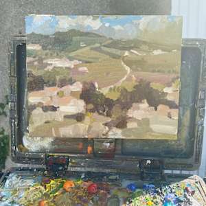 The road along town by Jean Lee Cauthen 