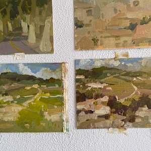 The road along town by Jean Lee Cauthen 