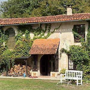A Place in France, Marouatte Castle, Dordogne France by Jean Lee Cauthen 