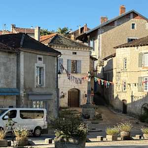 Quiet Streets, Dordogne Region, France by Jean Lee Cauthen 