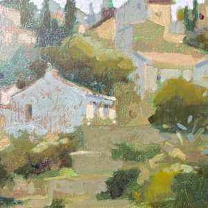 Beaumont de Pertuis evening by Jean Lee Cauthen 