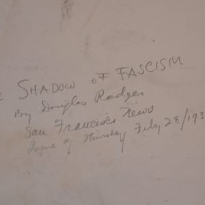 The Shadow of Fascism by Douglas Rodger 