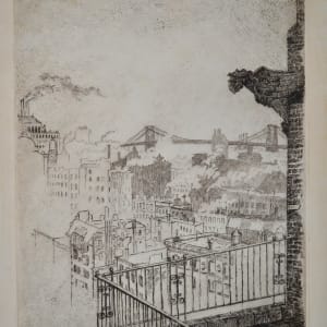 The City - From a window on Grammercy Park by Bertha H. Dougherty