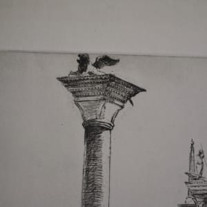 The Lion Column, Venice by Donald Shaw MacLaughlan 