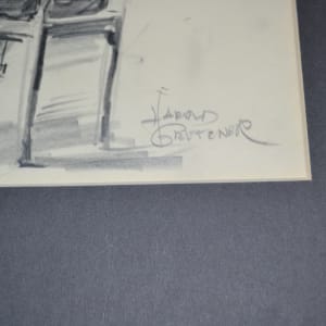 Untitled (Man Enjoying a Cup of Coffee) by Harold Gretzner 