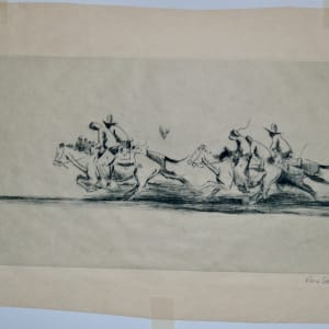 Untitled (Horse Race) by Ross Santee 