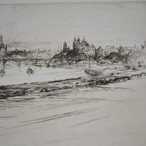 Unknown (European Town on a River) by Paul Geissler 