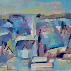 Town Commons at Twilight by Gaylord Flory 