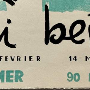 Exhibition Poster (Gianni Bertini at Galerie Kamer in Paris, 1957), Image 3.