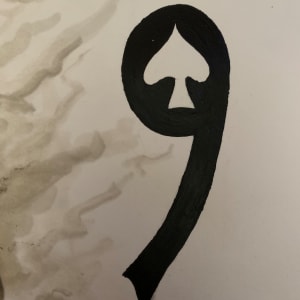 Untitled (9 of Spades) by Unknown 