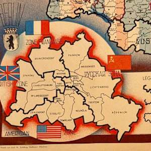 Map (Atlanta Karte der Besatzungs-Zonen) by Johannes Sünnecke, Karl Schilling 