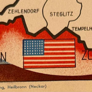 Map (Atlanta Karte der Besatzungs-Zonen) by Johannes Sünnecke, Karl Schilling 