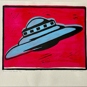 Blue Flying Saucer, Image 1.