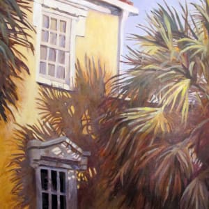 Charleston Series - Charleston Palm Shadows by Jann Pollard